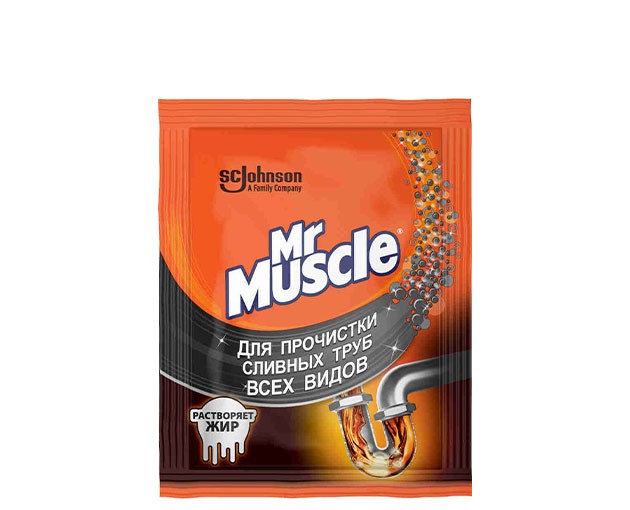 MR.MUSCLE მილების საცობის გამწმენდი ფხვნილი 70გრ